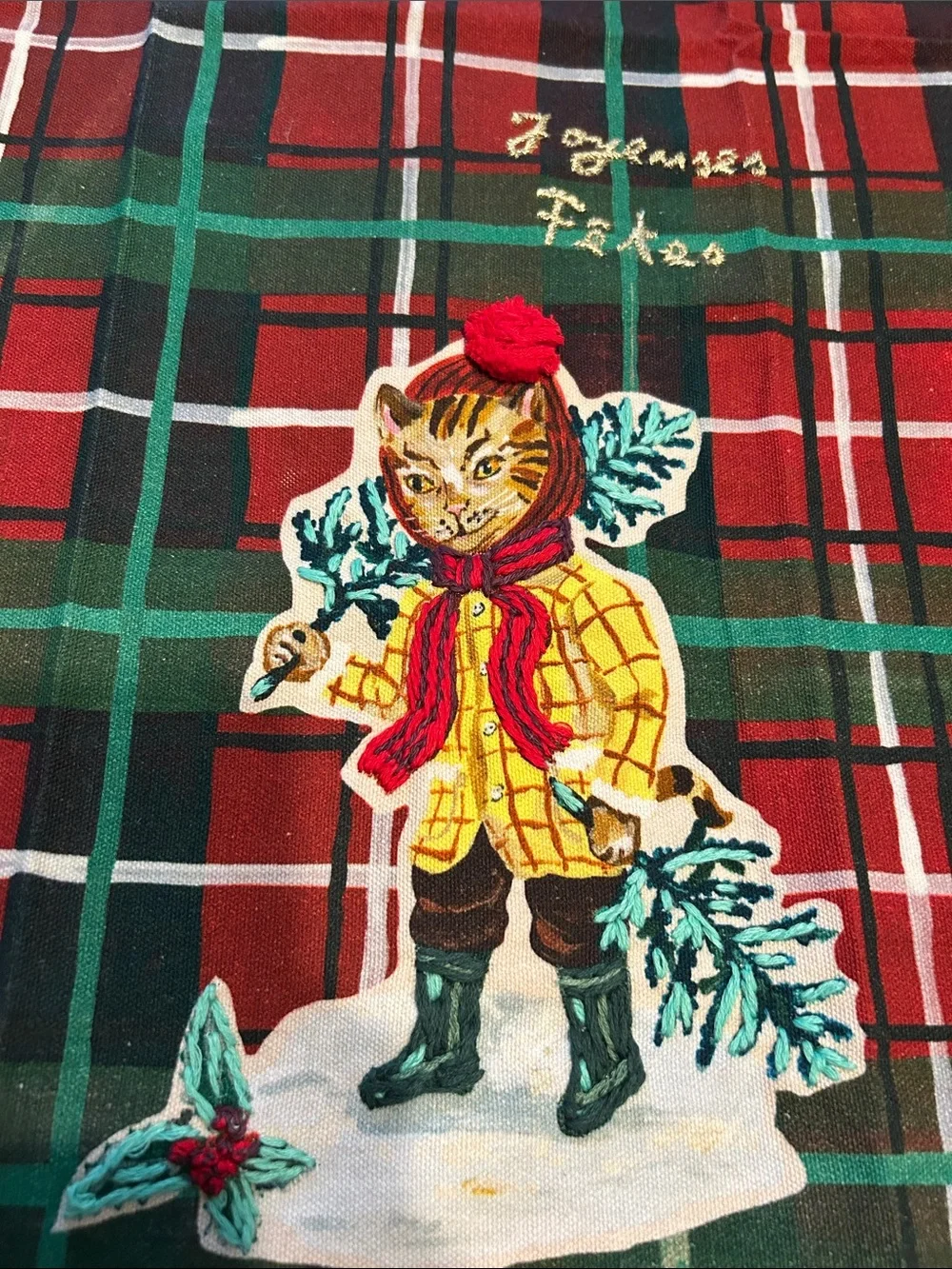 Anthropologie Nathalie Lete Holiday Dish Towel